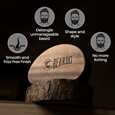 Beardo BOAR Bristle Beard Brush |Beard Brush for Men – Beardo India