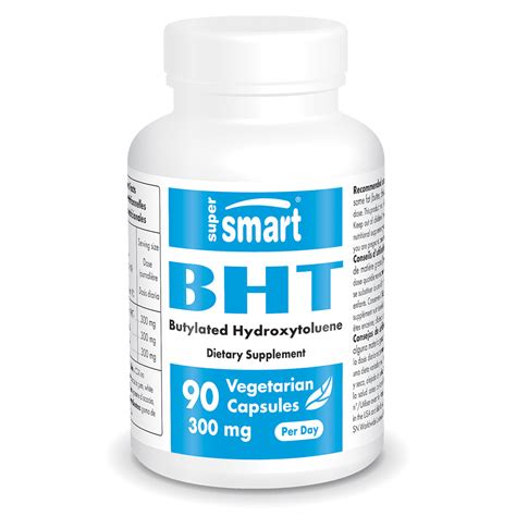 BHT 300 mg Suplemento - Butilhidroxitolueno