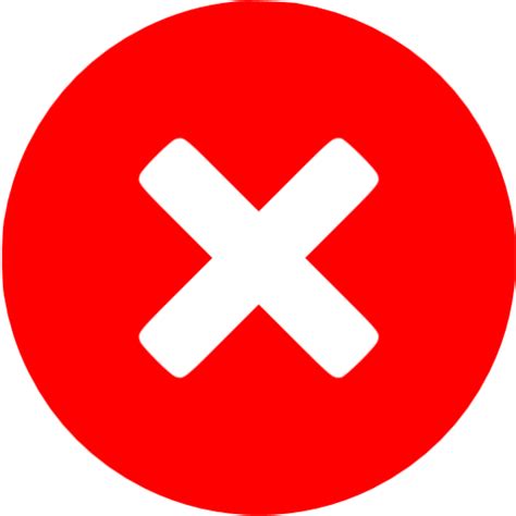 Red cancel icon - Free red cancel icons