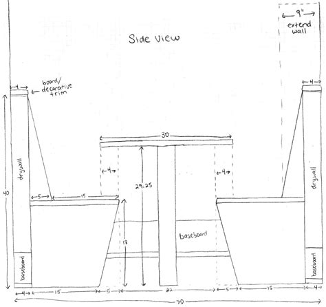 Brilliant Depth Of Banquette Bench Prefabricated Bbq Island - depth of banquette seating