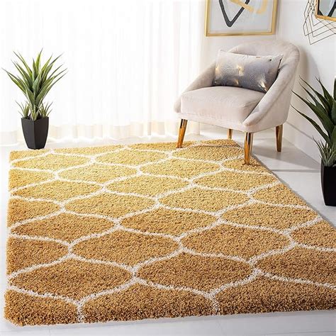 Modern Mustard Yellow Handcrafted Super Soft Carpet – Jewel Carpet