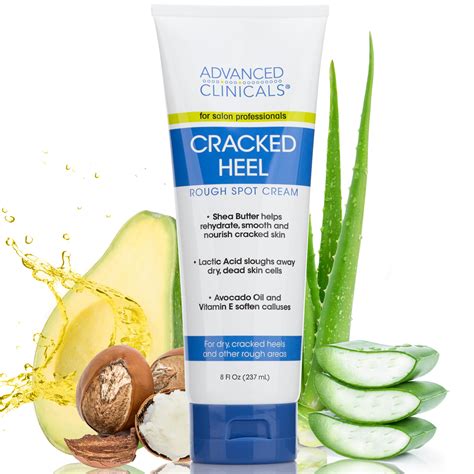 Buy Advanced ClinicalsCracked Heel Foot Cream Skin Care Moisturizer ...