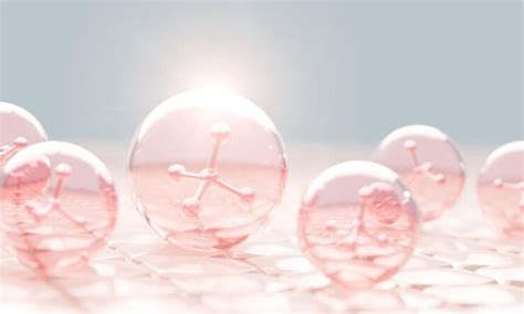 Molecule inside bubble | Premium Photo