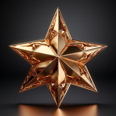 A red star with a bronze outline and "Donald Trump" and a TV icon written on it in bronze, embedded