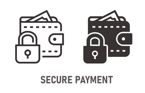 Secure payment icon on white background. Vector illustration. 14170012 ...