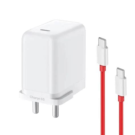 Muvit oneplus 65Watt Charger With Type C to Type C Cable Compatible