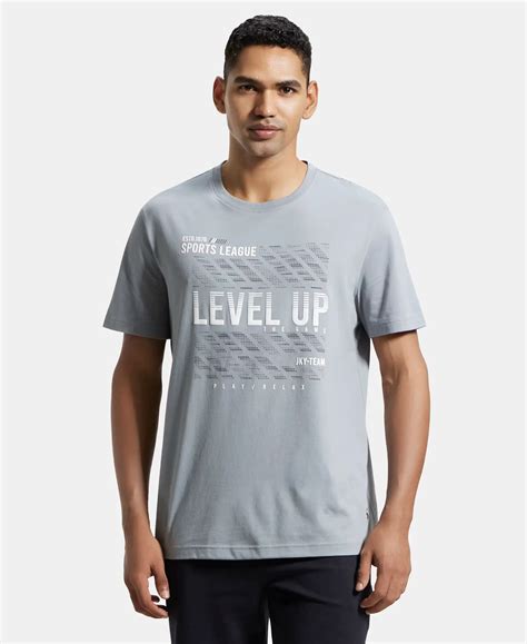 Buy Super Combed Cotton Rich Graphic Printed Round Neck Half Sleeve T ...