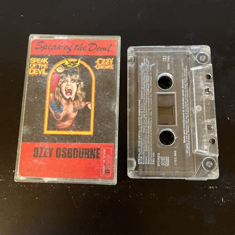 Ozzy Osbourne - Speak Of The Devil (Cassette Tape, 1982) 2jtc 003 ...