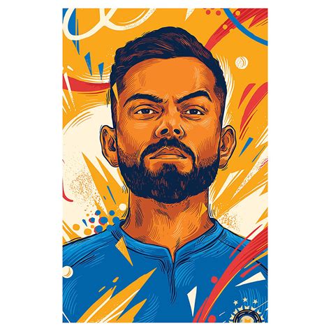 Virat Kohli Digital Poster | Kotian