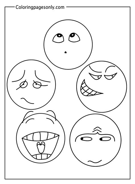 30+ Emotions Coloring Pages - Free Printable PDF & Online Coloring