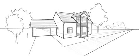 Image result for Simple Two-Point Perspective Drawing