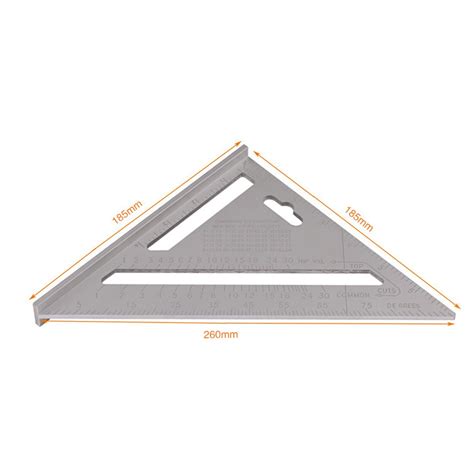 Aluminum 7 inch Triangle Angle Ruler Squares for W... – Vicedeal