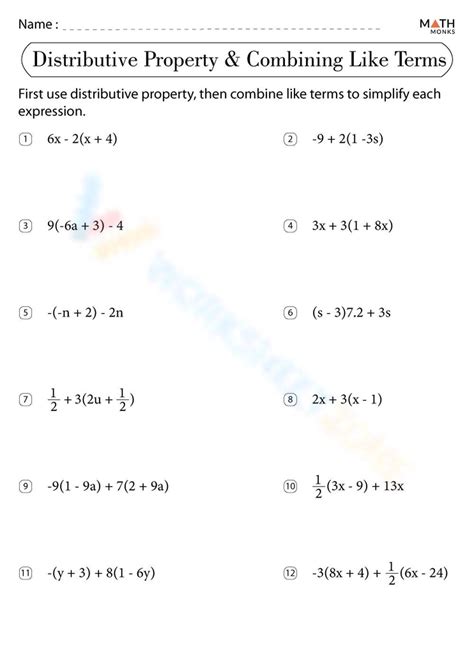 Combining Like Terms for Beginners 的图像结果
