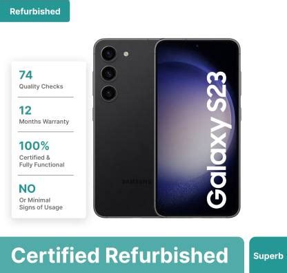 (Refurbished) Samsung Galaxy S23 5G (Phantom Black, 128 GB) Price in ...