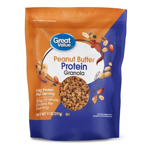 Great Value Peanut Butter Protein Granola, 11 oz - itFRESH