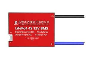 OLatus OLA66251 BMS 4S 12V 60A LiFePO4 Battery Protection Board with ...