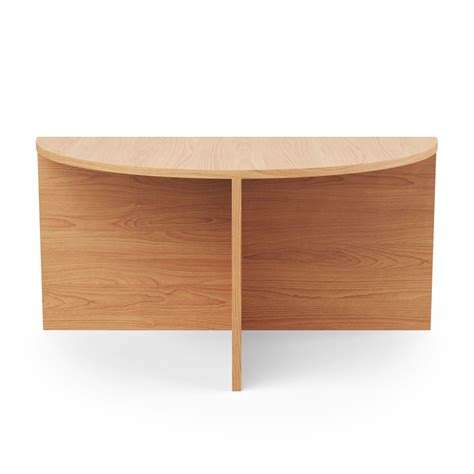 Pie Chart System - 1/2 Table - Oak | Circle coffee tables, Half circle ...