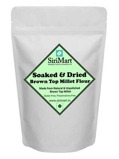 Soaked & Dried Brown Top Millet Flour (Hari Kangni Atta, Korale/ಕೊರಲೆ ...