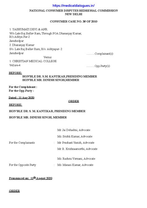 Pdf upload-133123 - NATIONAL CONSUMER DISPUTES REDRESSAL COMMISSION NEW ...