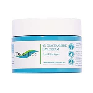 DermDoc 4% Niacinamide Face Cream For All Skin Types, 50 g | Helps ...
