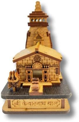 Corslet Kedarnath Temple in Wood 3D Model Miniature Hand Crafted ...