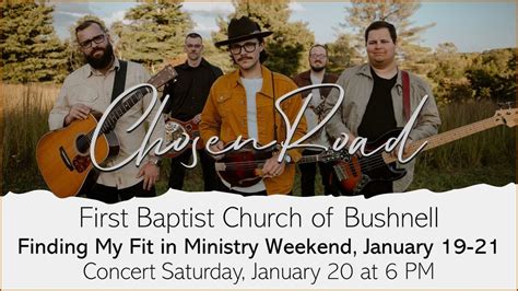 Chosen Road Concert, 125 W Anderson Ave Bushnell, FL, United States ...