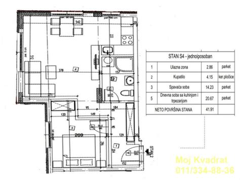Beograd, Zvezdara, Vojvode Vlahovića, Stan, Prodaja, 42 m2, 92.400 ...