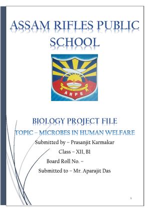 Project on Probiotics - Introduction: - The term Probiotics is derived ...