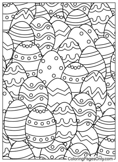 Easter Coloring Pages Eggs