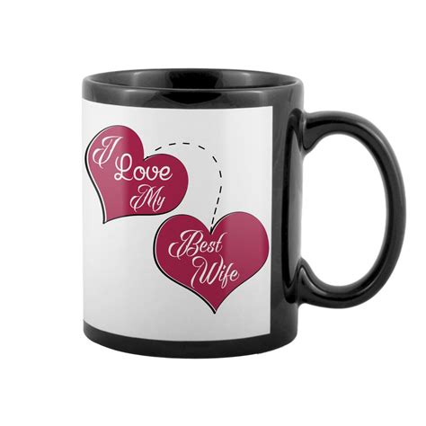 Buy Sky Trends Ceramic Valentine Gift Coffee Mug, Standard, 300Ml, St ...