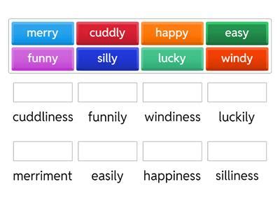 Suffixes ful ness ment ly - Teaching resources