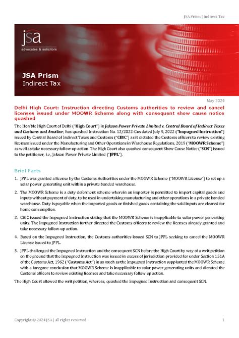 Final-Indirect-Tax-Prism - May 2024 Delhi High Court: Instruction ...