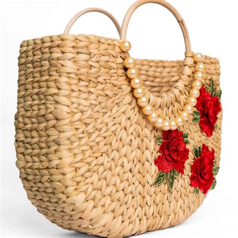 Buy Seagrass Basket - Seagrass Tote Bag - Rose Ornament online in India ...