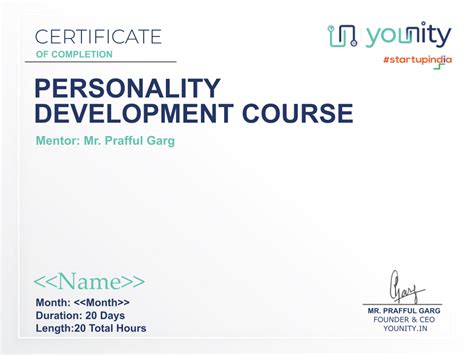 Personality Development Course By Younity