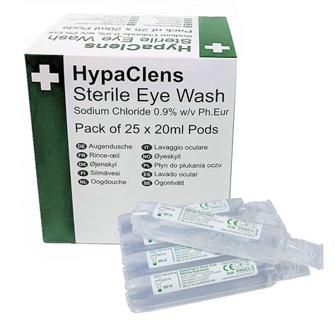 Hypaclens Saline Eye Wash Sterile Solution at Olivia Brewster blog