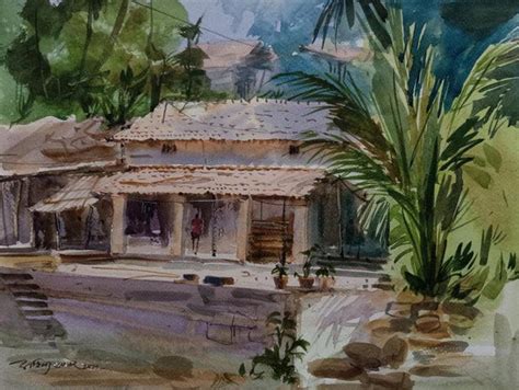 Indian Village Drawings & Sketches | Buy Indian Village Wall Art Online ...