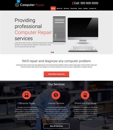 Computer Repair Website 的图像结果