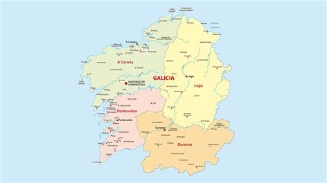 Galicia Map