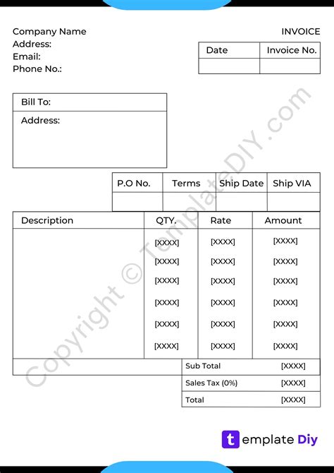 Image result for QuickBooks Invoice Template