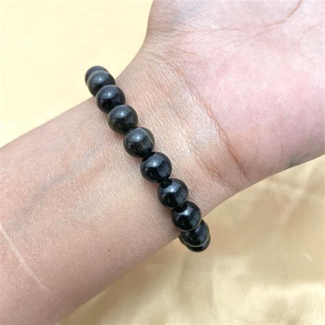 Oralia Stretchable Obsidian Bracelet Healing Glass Stone Bracelet ...