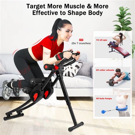 Buy GIKPAL Ab Machine, Ab Workout Equipment for Home Gym, Foldable Core ...