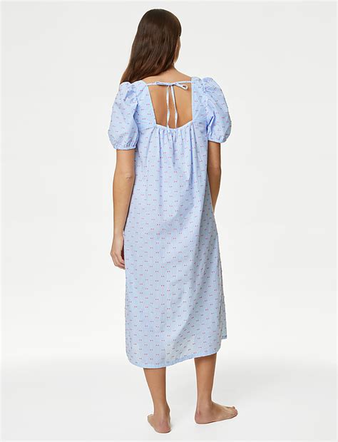 Buy Pure Cotton Printed Nightdress at Marks & Spencer