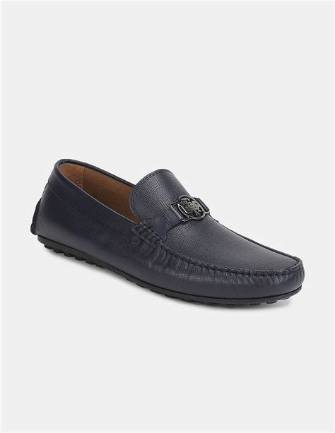 Men Metallic Logo Textured Xian Loafers – U.S. Polo Assn. India