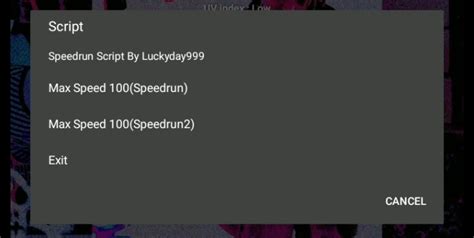 Speed Run Simulator Script 的图像结果