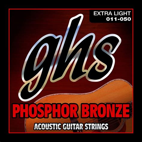 GHS Strings S315 Acoustic Guitar Set (Extra Light, Phosphor Bronze ...