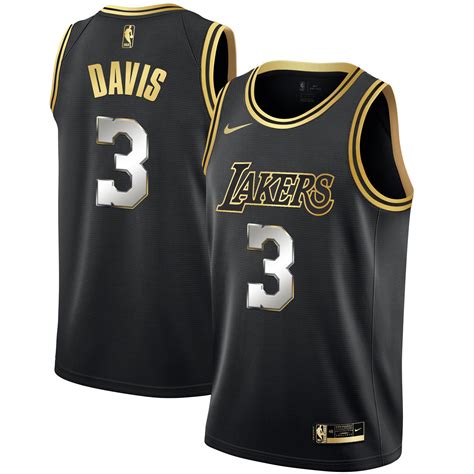 Anthony Davis Men’s Los Angeles Lakers Black Limited & Black Gold ...