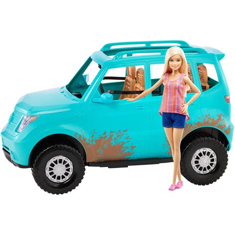 Barbie Camping Fun Doll and Teal Off-Road Adventure Vehicle - Walmart.com