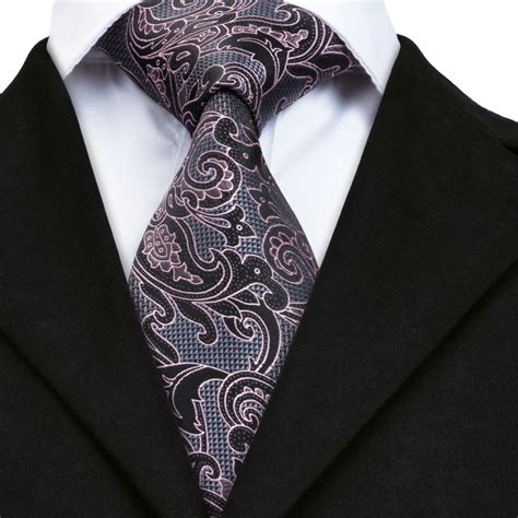 Hi Tie Classic Mens Ties Fashion Paisley Ties for Men Silk Necktie for ...