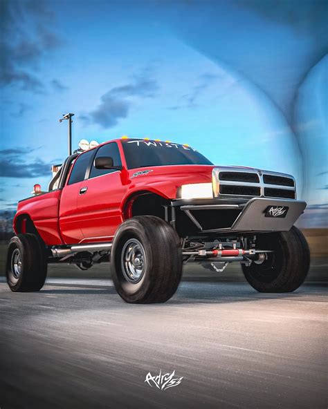 Twister Dodge Ram Truck Red