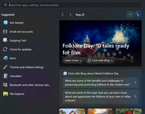 Bing Search Suggestions 的图像结果
